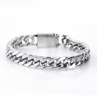 Acier titane bracelet, chaîne de gourmette & pour homme, couleur originale, 10mm Environ 8.8 pouce, Vendu par brin