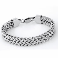 Titanstahl Armband, Kandare Kette & für den Menschen, originale Farbe, 12mm, Länge:ca. 8.5 ZollInch, verkauft von Strang