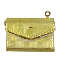 Brass Locket Pendants, Envelope, plated 