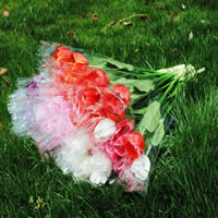 Artificial Flower Home Decoration, Spun Silk, with Plastic, mixed colors, 64cm 