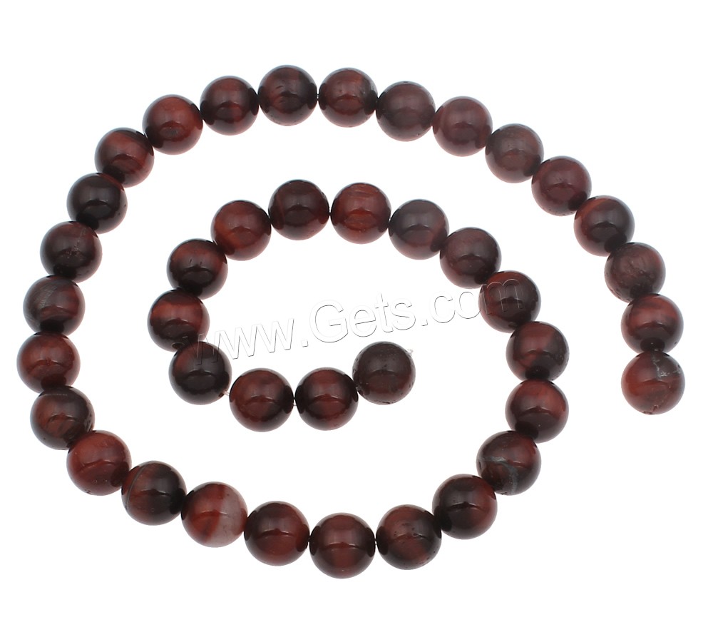 Tiger Eye Beads, Round, natural, different size for choice, red, Hole:Approx 1mm, Length:Approx 17 Inch, Sold By Strand