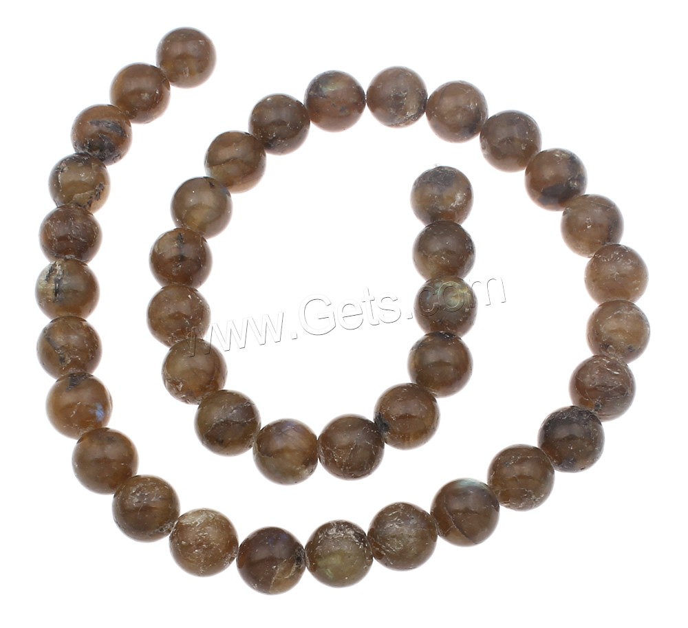 Labradorite Beads, Round, natural, different size for choice, Hole:Approx 1mm, Length:Approx 17 Inch, Sold By Strand