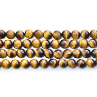 Tiger Eye Beads, Round, natural Approx 1mm Approx 15.5 Inch 