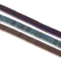 Не магнитные бусы из гематита, Немагнитный гематит, Прямоугольная форма, Другое покрытие, Много цветов для выбора отверстие:Приблизительно 1mm, длина:Приблизительно 16 дюймовый, Приблизительно 186ПК/Strand, продается Strand