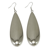 Stainless Steel Drop Earring, Teardrop, original color 99mm 