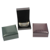 Leather Bracelet Boxes, Cardboard, with Sponge & PU Leather, Rectangle 