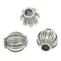 Zinklegierung Schmuckperlen, Laterne, antik silberfarben plattiert, frei von Blei & Kadmium, 11x10mm, Bohrung:ca. 3mm, ca. 37PCs/Tasche, verkauft von Tasche