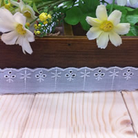 Lace Trim & Ribbon, Cotton, white, 22mm 