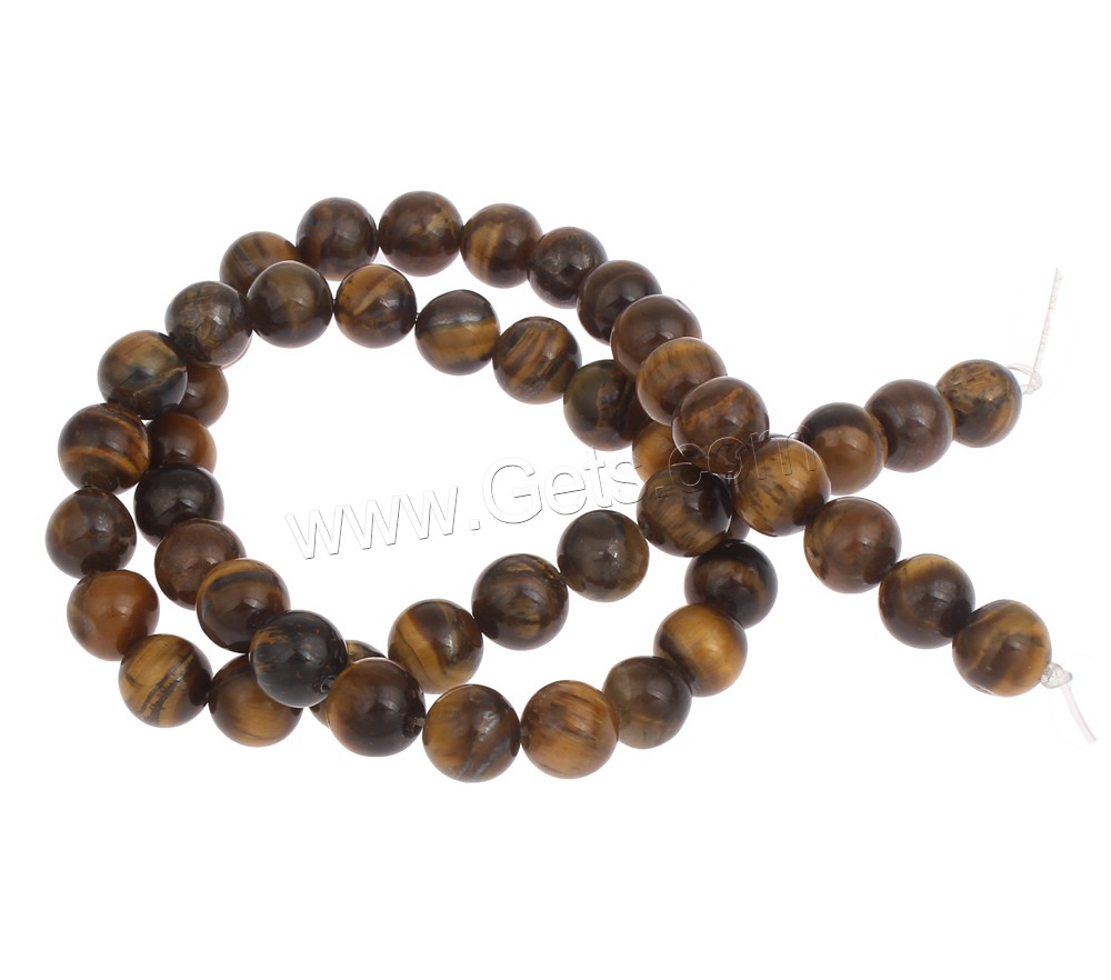 Tiger Eye Beads, Round, synthetic, different size for choice, Hole:Approx 1mm, Length:Approx 15.5 Inch, Sold By Strand