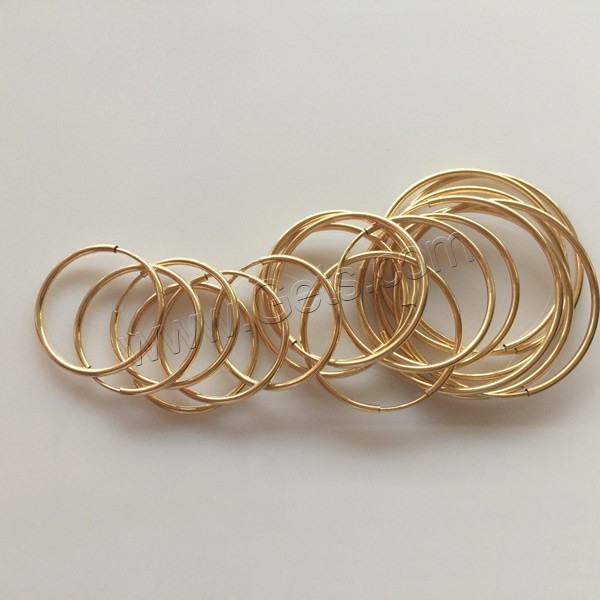 Gold Filled Hoop Earring Components, 14K gold-filled & different size for choice, Sold By Pair