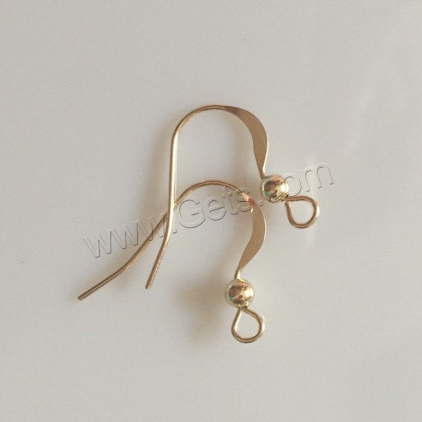 Gold Filled Hook Earwire, 14K gold-filled & different size for choice, Sold By Pair