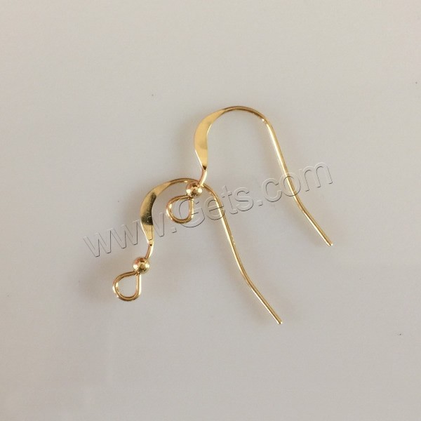 Gold Filled Hook Earwire, 14K gold-filled & different size for choice, Sold By Pair