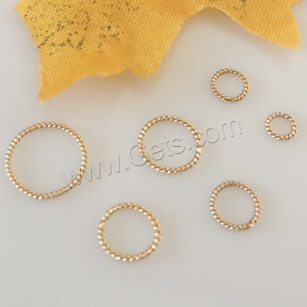 Gold Filled Machine Cut Closed Jump Ring, Donut, 14K gold-filled & different size for choice, Sold By PC