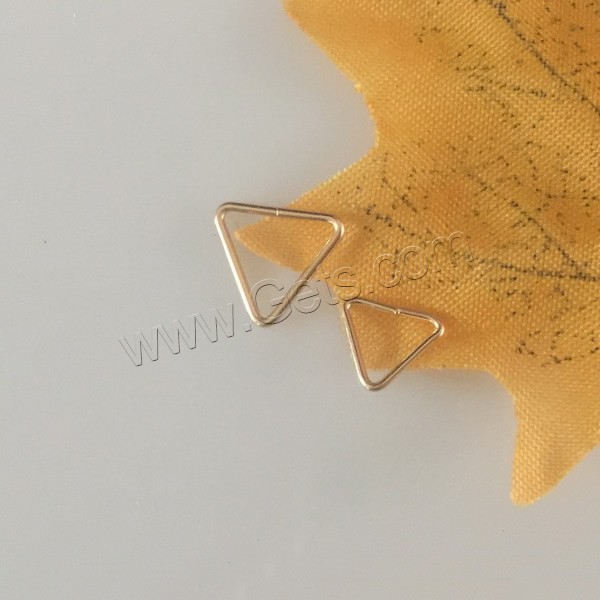 Gold Filled Open Jump Ring, Triangle, 14K gold-filled & different size for choice, Sold By PC