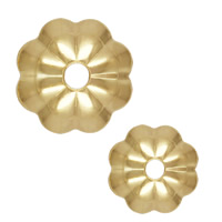 14Kt Gold Filled Beads, Flower, 14K gold-filled 