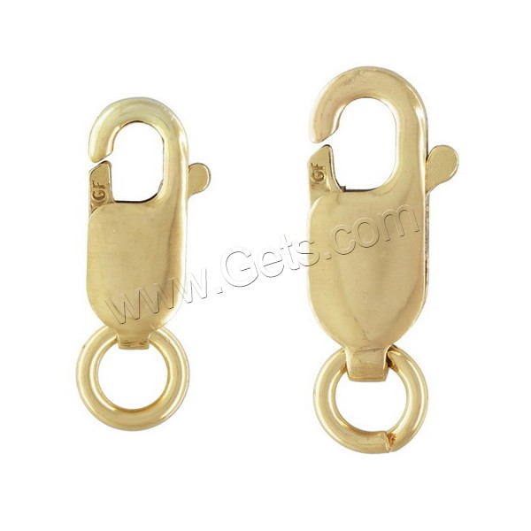 Gold Filled Lobster Clasp, 14K gold-filled & different size for choice, Sold By PC