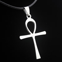 Stainless Steel Cross Pendants, Ankh Cross, original color Approx 3-5mm 