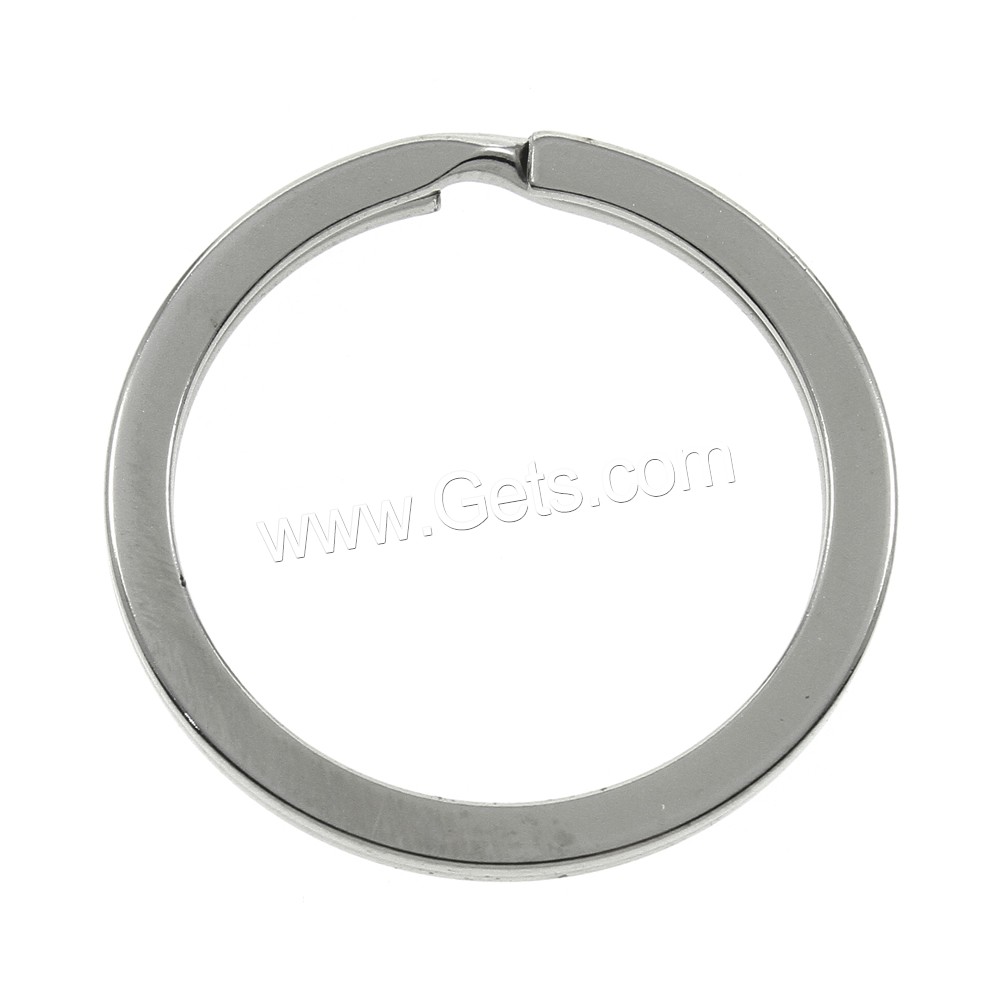 Iron Key Split Ring, platinum color plated, different size for choice, nickel, lead & cadmium free, Sold By Bag