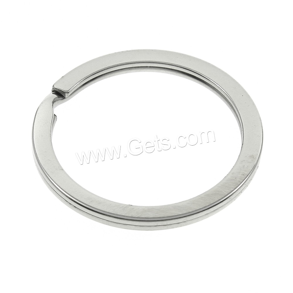 Iron Key Split Ring, platinum color plated, different size for choice, nickel, lead & cadmium free, Sold By Bag