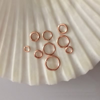 Oro-llenado argolla abierta, Rosa de 14K Gold-filled & diverso tamaño para la opción, Vendido por UD