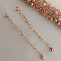 gold-gefüllt Verlängerungskettchen, 14K Rose gold-filled & Oval-Kette, 55mm, 4mm, verkauft von Strang