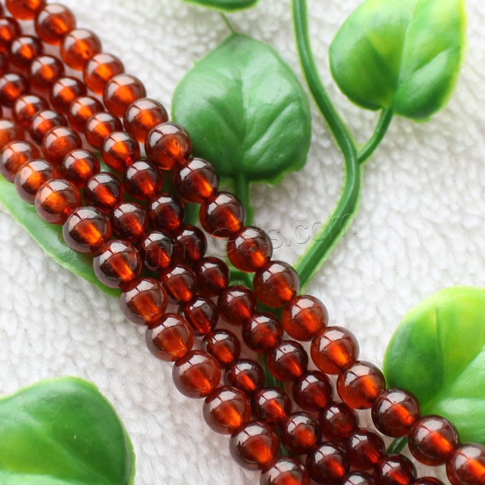 Natural Garnet Beads, Round, January Birthstone & different size for choice, Length:Approx 15.5 Inch, Sold By Strand