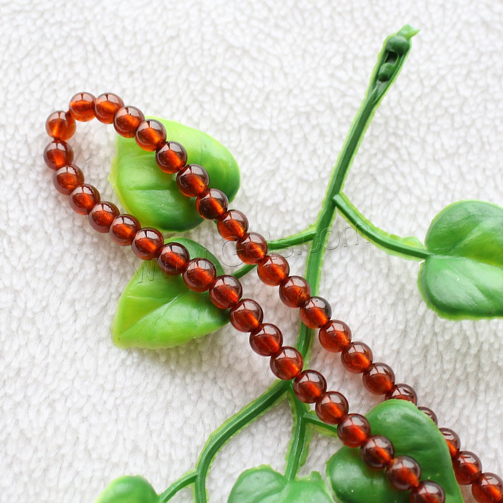 Natural Garnet Beads, Round, January Birthstone & different size for choice, Length:Approx 15.5 Inch, Sold By Strand