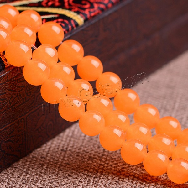 Yellow Calcedony Beads, Round, natural, different size for choice, Grade AAAAA, Hole:Approx 1mm, Length:Approx 15.5 Inch, Sold By Strand