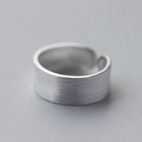 argent sterling 925 Cuff Bague, tréfilage métallique, 8mm Vendu par PC