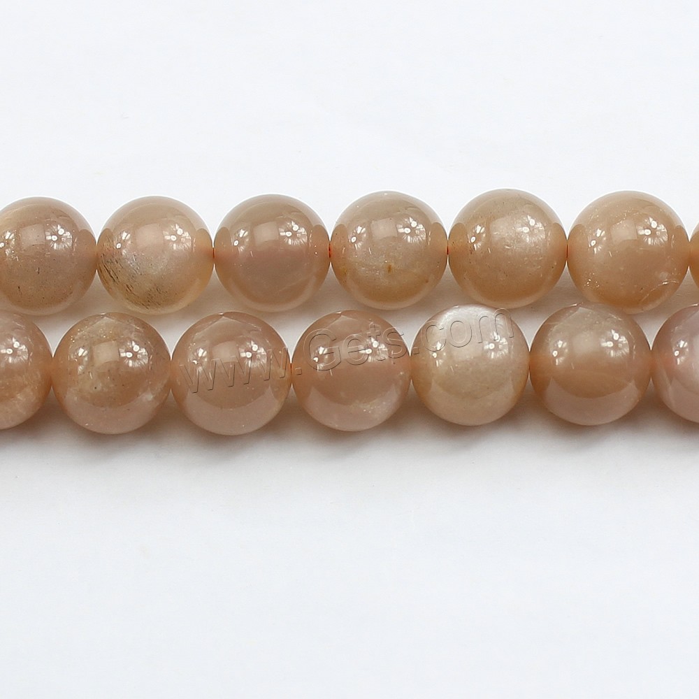 Natural Moonstone Beads, Round, different size for choice, Hole:Approx 1mm, Length:Approx 15 Inch, Sold By Strand