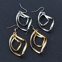 Zinc Alloy Drop Earring, iron earring hook, plated lead & cadmium free 