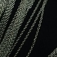 Мода нержавеющей стали ожерелье цепь, нержавеющая сталь, Другое покрытие, Овальный цепь, Много цветов для выбора длина:Приблизительно 20 дюймовый, продается Strand