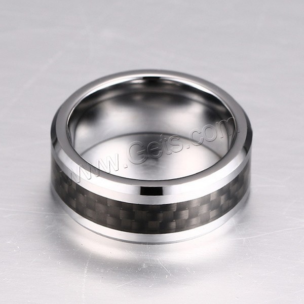 Men Tungsten Steel Ring in Bulk, plated, different size for choice & for man & decal, 8mm, Sold By PC