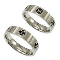 Enamel Stainless Steel Finger Ring original color 