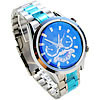 Men Wrist Watch, Zinc Alloy, with Glass, platinum color plated, stem-winder & for man, 37mm, 20mm Approx 9 Inch 