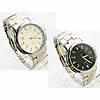 Men Wrist Watch, Zinc Alloy, with Glass, platinum color plated, for man 40mm, 18mm Approx 8.2 Inch 