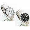 Men Wrist Watch, Zinc Alloy, with Glass, platinum color plated, for man 40mm, 18mm Approx 8.6 Inch 