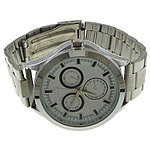 Men Wrist Watch, Stainless Steel, with Glass, original color 18mm Inch 