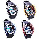 Dive Watch, Zinc Alloy, with Silicone, platinum color plated, LED cadmium free, 34mm, 20mm Approx 9.8 Inch 