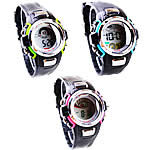 Dive Watch, Zinc Alloy, with Silicone, platinum color plated, LED cadmium free, 32mm, 20mm Approx 9.8 Inch 