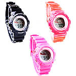 Dive Watch, Zinc Alloy, with Silicone, platinum color plated, LED cadmium free, 32mm, 20mm Approx 9.8 Inch 