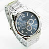 Men Wrist Watch, Zinc Alloy, with Glass, platinum color plated, for man, 42mm, 22mm Approx 8.6 Inch 