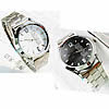 Men Wrist Watch, Zinc Alloy, with Glass, platinum color plated, for man 39mm, 18mm Approx 9 Inch 