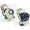 Men Wrist Watch, Zinc Alloy, with Glass, platinum color plated 42mm, 21mm Approx 8.2 Inch 