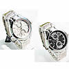 Men Wrist Watch, Zinc Alloy, with Glass, platinum color plated 43mm, 20mm Approx 8.2 Inch 