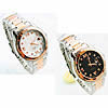 Women Wrist Watch, Zinc Alloy, with Glass, plated, with single calendar & for woman & with rhinestone 40mm, 20mm Approx 7.8 Inch 