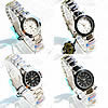 Women Wrist Watch, Zinc Alloy, with Glass, platinum color plated, for woman & with rhinestone 25mm, 12mm Approx 7.5 Inch 