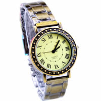 Women Wrist Watch, Zinc Alloy, with Glass, antique bronze color plated, for woman, cadmium free, 33mm, 16mm Approx 8.2 Inch 