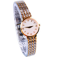 Bracelets de montre pour femmes, alliage de zinc, avec verre, Placage, avec strass, 25mm, 13mm Environ 7.8 pouce, Vendu par PC