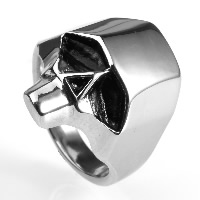 Anillo de dedo de acero inoxidable hombre, Partículas de acero, Calavera, diverso tamaño para la opción & ennegrezca, Vendido por UD